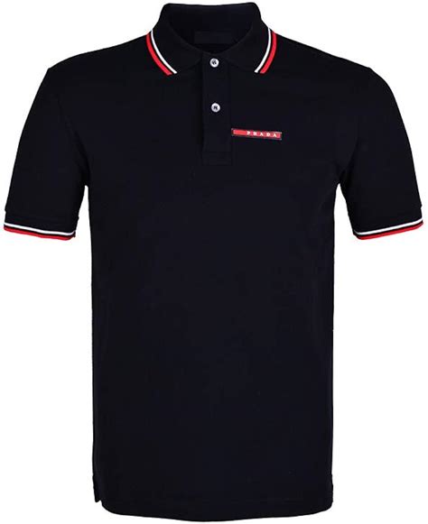 black prada polo shirt|prada men's t shirts amazon.